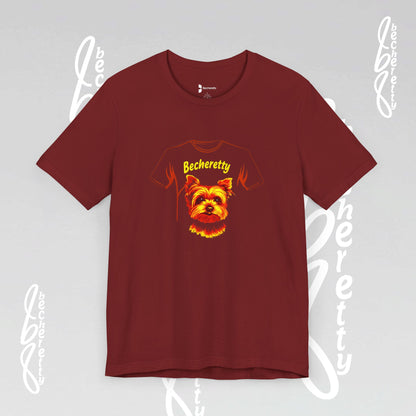 Yorkshire Graphic Tee Becheretty - Artistic Design for Yorkie Lovers & Best gift for them