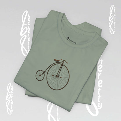 Retro Bicycle Graphic Tee Becheretty - Unisex Cotton T-Shirt, Perfect for Cycling Enthusiasts, Casual wear