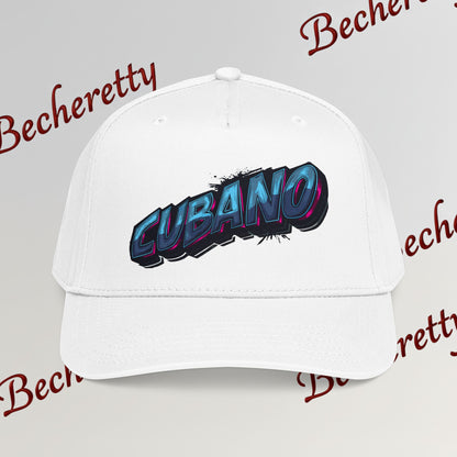Snapback Baseball Cap "Cubano"  — Graphic Art Becheretty - Stylish companion for laid-back meetups - Gift Cap idea.