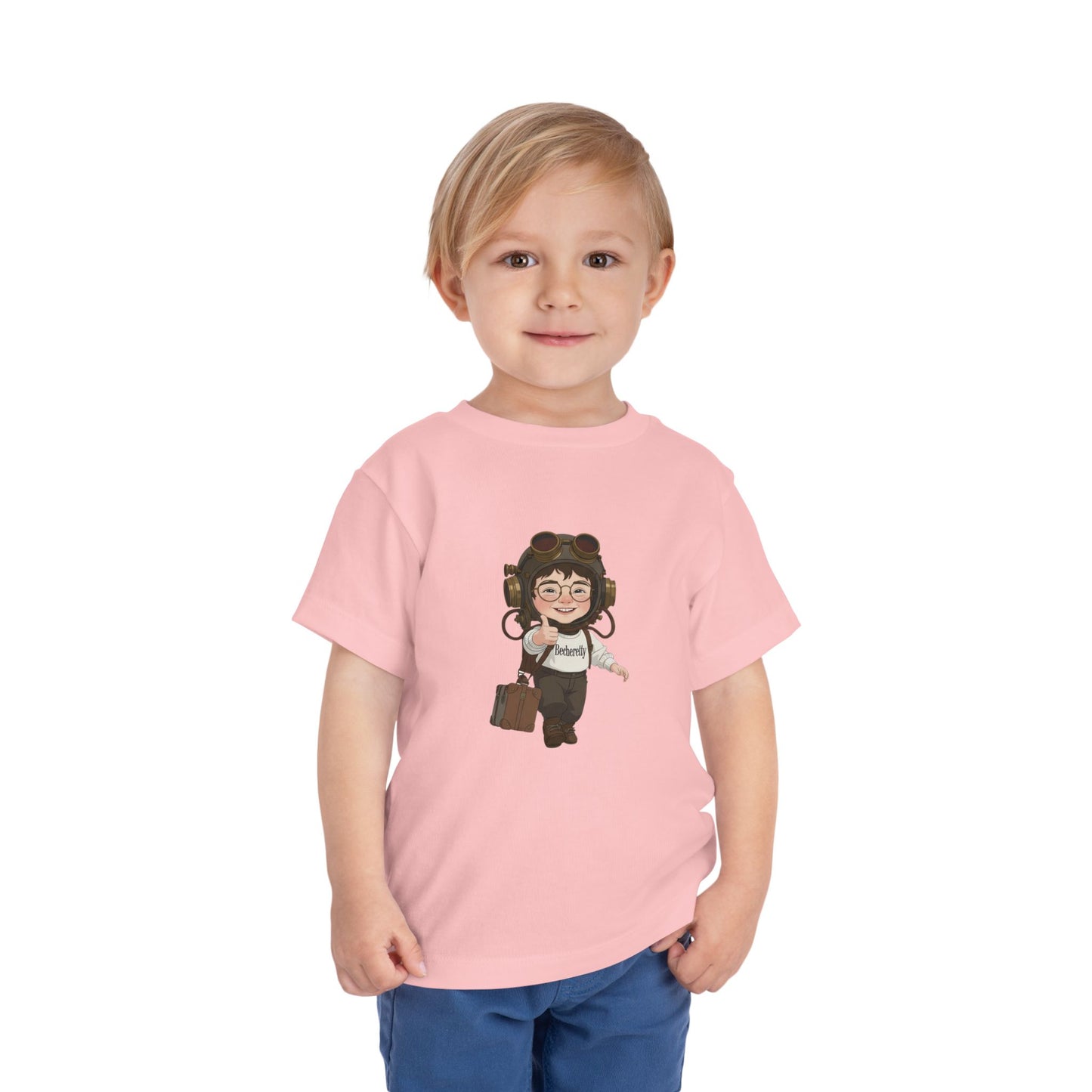 Toddler Tee  "Aviation Pilot" — Cute Little Aviator Graphic Art Becheretty