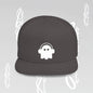 Unique Ghost Headphones Flat Bill Snapback Hat - Art Graphic Becheretty