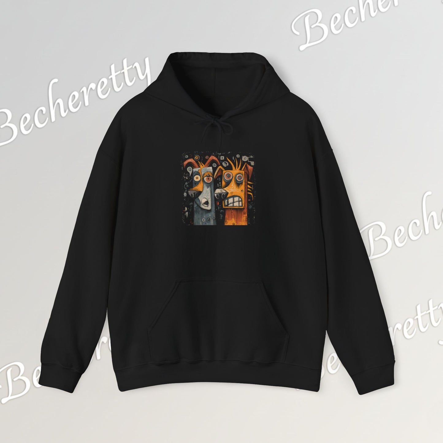 Twin Instincts Hoodie Becheretty - Perfect for art-driven fashion, and anyone who wears instinct as identity.