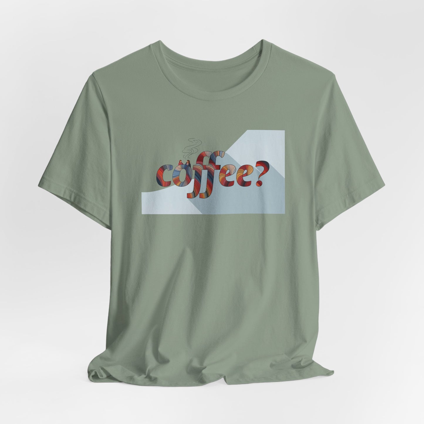 Coffee? Graphic Tee - Art Minimalist Becheretty — Coffee Lover T‑Shirt - Gentle, playful, and a little wry