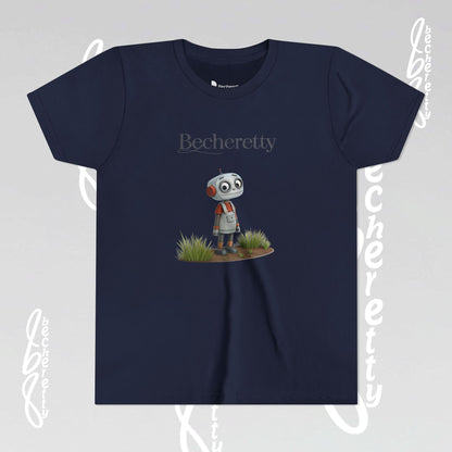 Youth T-Shirt short sleeve - Becheretty Graphic - Funny Robot - Casual Wear - Unique Kids Apparel