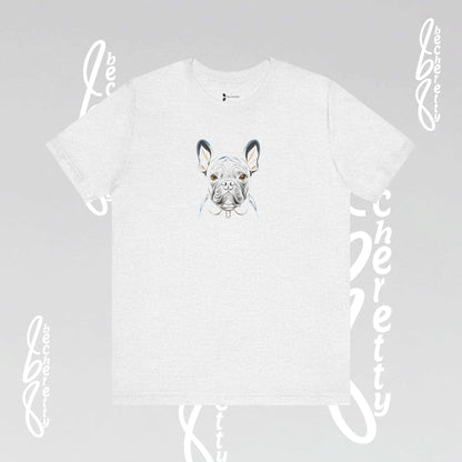 Dog Lovers Tee "Frenchie" Art Graphic Becheretty - Special gift for French Bulldog owners - Casual Wear