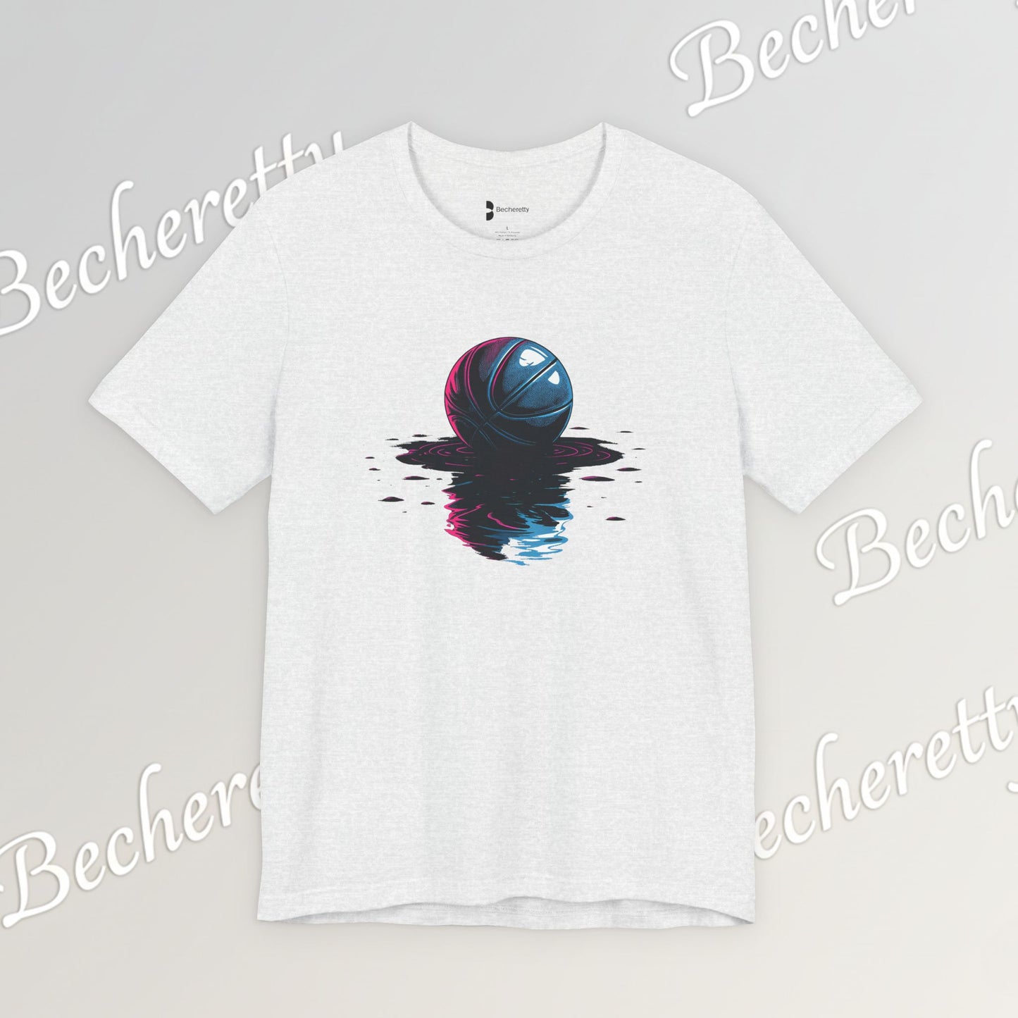 Abstract Basketball T-Shirt - Art Graphic Becheretty - Perfect gift for Basketball Lovers - Casual Wear