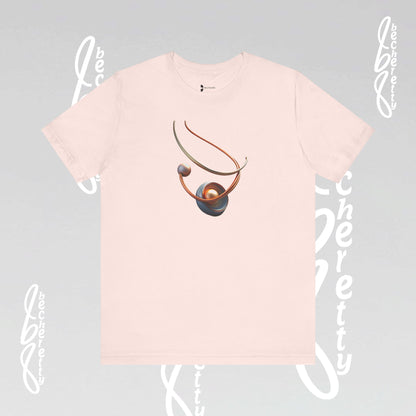 Artistic Graphic T-Shirt Becheretty - Stylish Necklace Design - Casual Wear, Gift for Art Lovers, Summer Fashion, Everyday Comfort