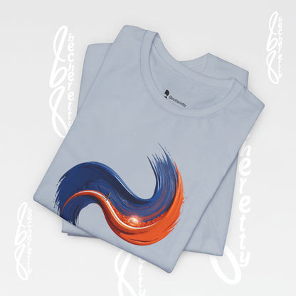 Graphic Abstract Colorful Brushstroke Tee - Art Minimalist Becheretty - Casual Wear - Authentic Apparel