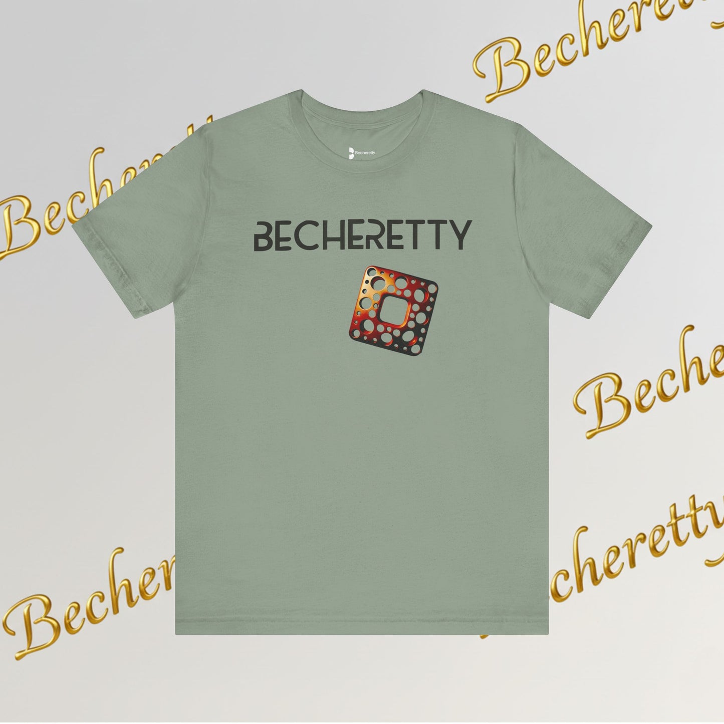 Stylish Minimalist Art Design Becheretty - Trendy short sleeve T-Shirt - Casual Wear - Gift for Him