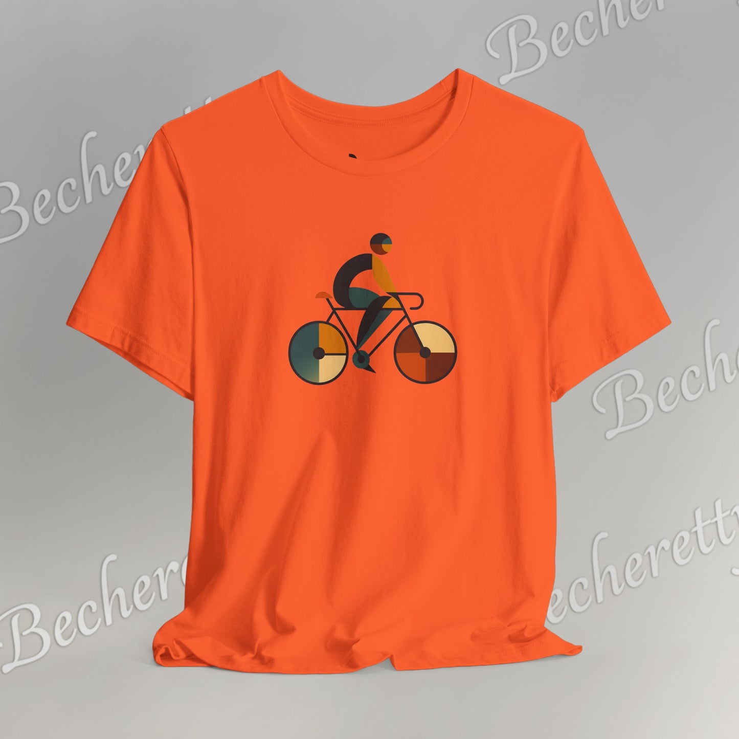 Modern Minimalist Bike Graphic Tee - Becheretty - Artistic Everyday wear, Unique gift