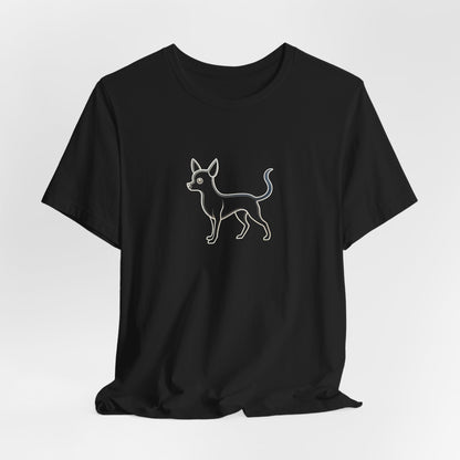 The Minimalist Muse: Chihuahua Line Art Tee Becheretty - "dog lovers"— less is often much more.