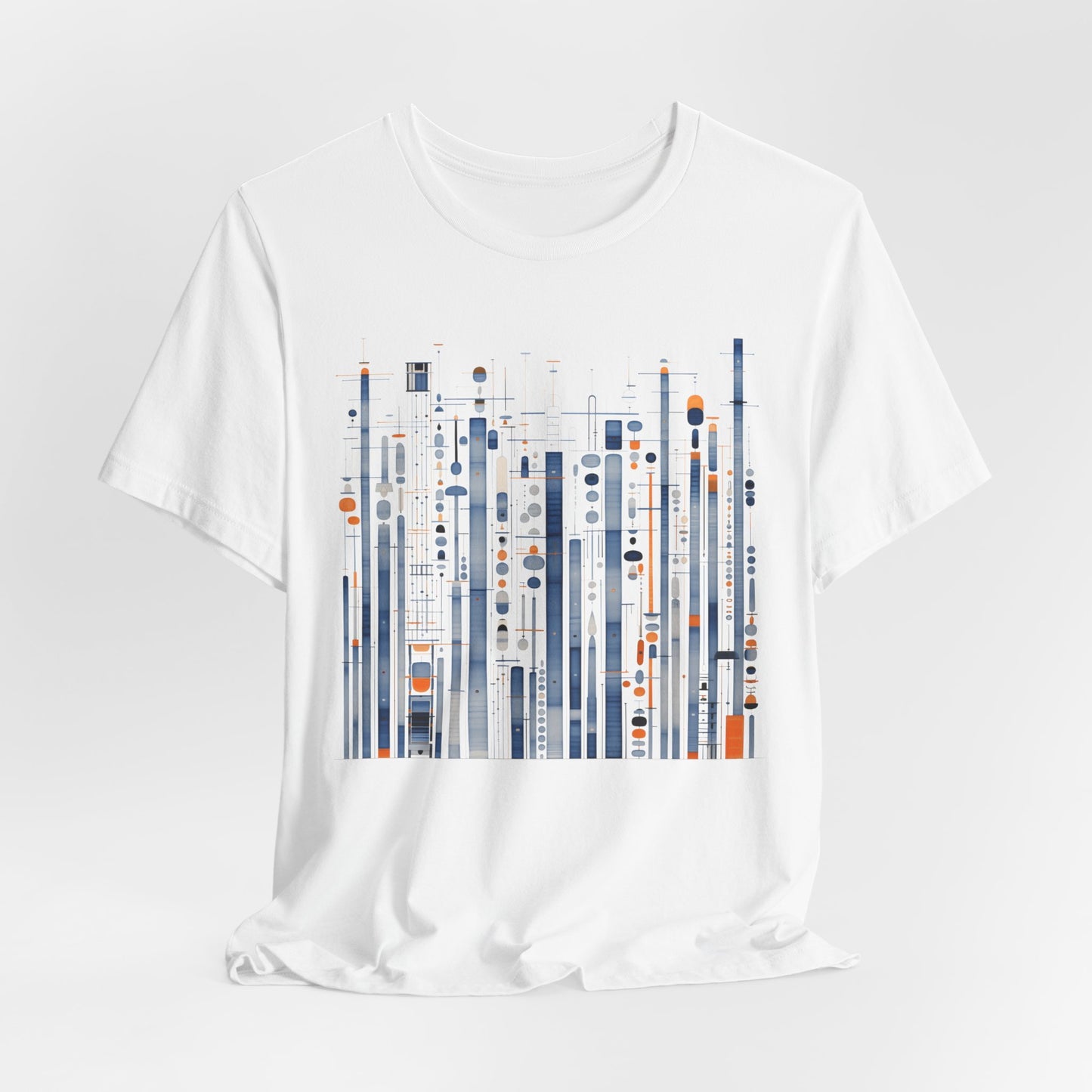 Urban Frequencies T-Shirt - Modern Geometric Graphic Becheretty - Wear the city. Feel the rhythm.