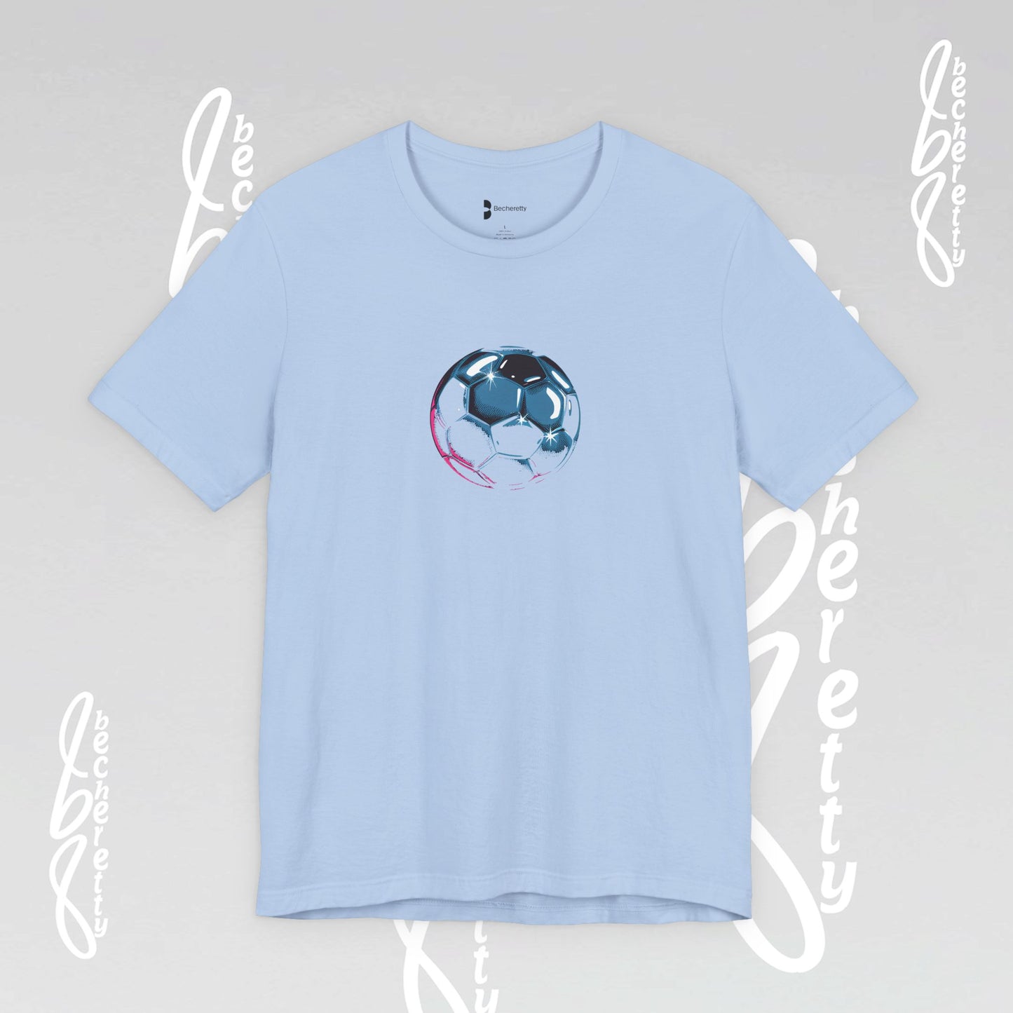 Artistic Soccer Ball T-Shirt - Becheretty Art Graphic - Active Lifestyle / Casual Wear