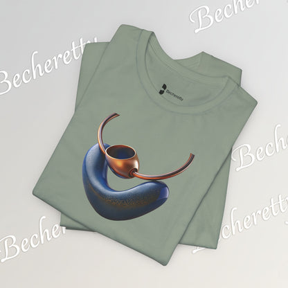 Necklace - Artistic design - T-Shirt short sleeve Becheretty- Fashion Casual Wear - Ideal Gift for Women