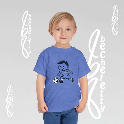 Toddler T'Shirt for Playful Days By Becheretty Design - Casual Toddler Wear - Soccer Lovers
