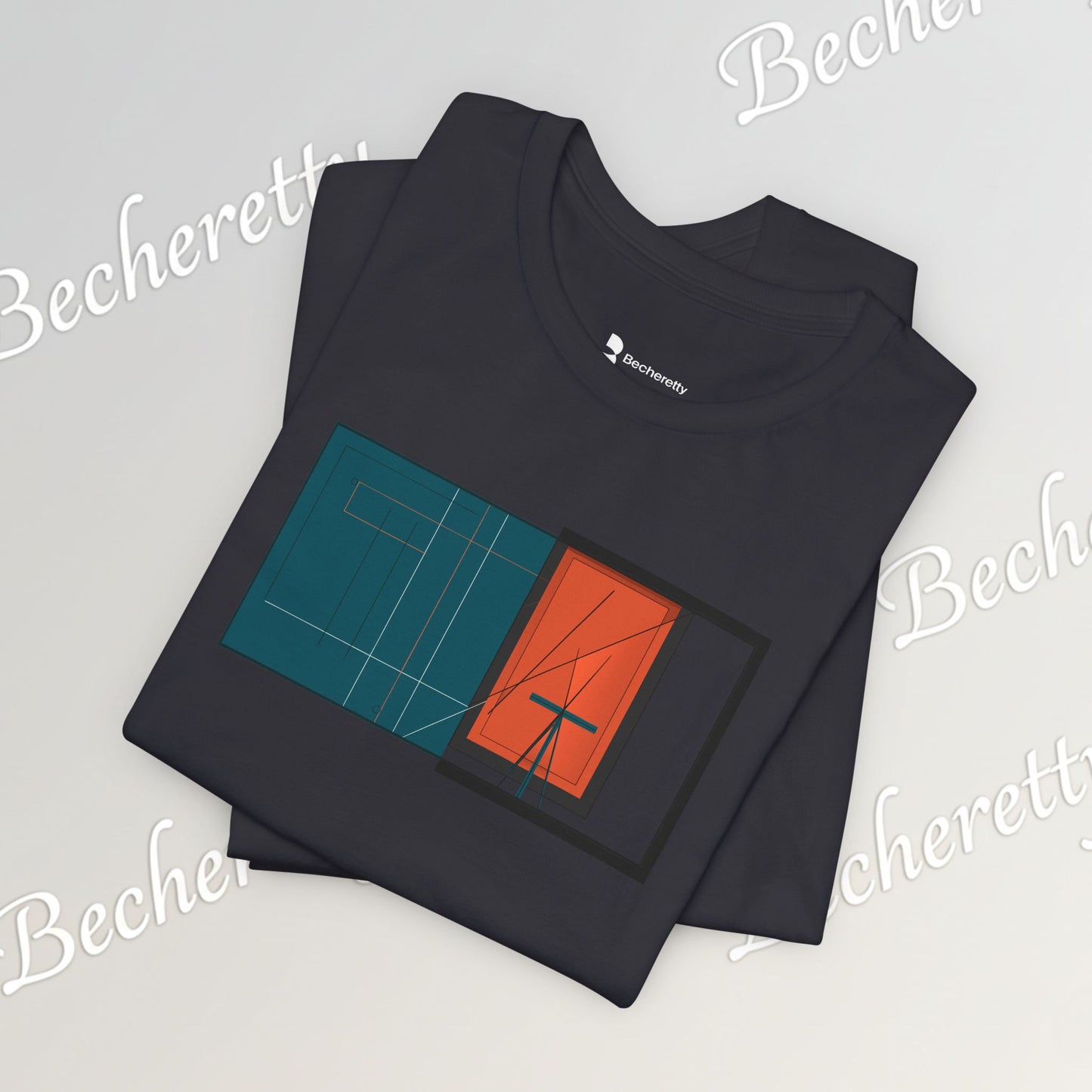 Minimalist Window Sunset T‑Shirt — Modern Geometric Home Vibe Tee - Art Graphic Becheretty