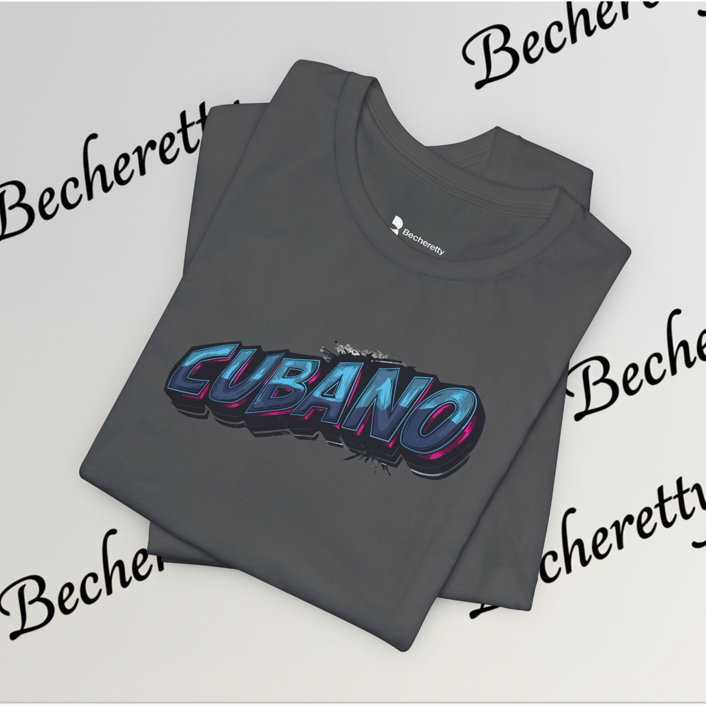 Graphic Tee "Cubano" Minimalist Art Graphic Becheretty - T-shirt that expresses confidence - Casual Wear