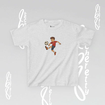 Kids Soccer Tee - Becheretty - Perfect for Sports Fans, Birthday Gifts, Team Outfits, Playdates, Summer Fun