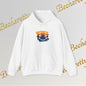 Graphic Hoodie - Smiling Sunset Brushstroke - Cute Happy Face- Art Minimalist Becheretty