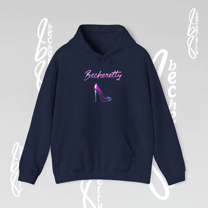 Graphic Hoodie Becheretty - Artistic High Heel Design - Casual Stylish
