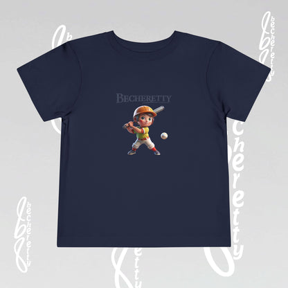 Toddler T-Shirt - Baseball Graphic Becheretty - Day Game, birthday gift - Summer