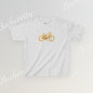 Artistic "Golden Bike" Tee Becheretty - Perfect for Sports Fans, Birthday Gifts, Playdates, Summer Fun