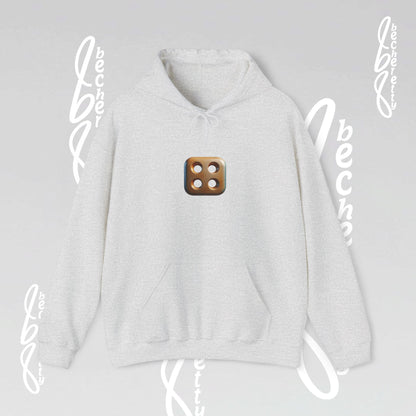 Graphic Unisex Hoodie Becheretty - Original Artistic Dice Design - Art Minimalist
