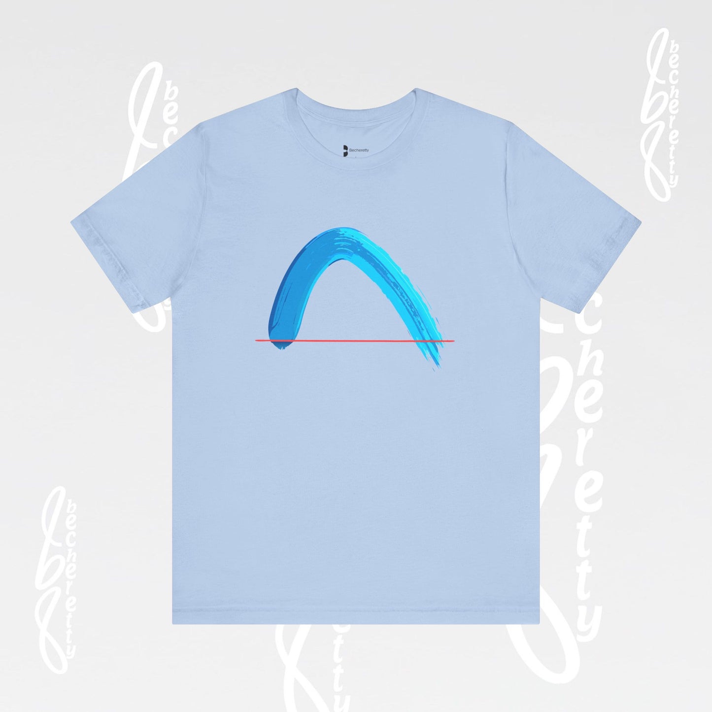Vibrant Wave Graphic Tee - Unisex Short Sleeve T-Shirt - Art Minimalist Becheretty
