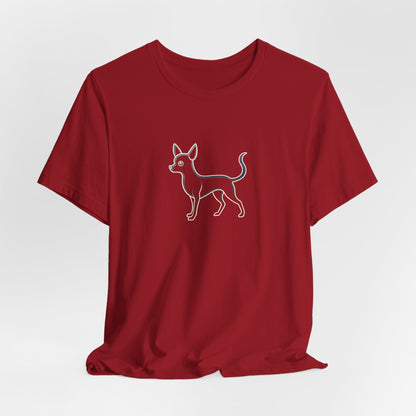 The Minimalist Muse: Chihuahua Line Art Tee Becheretty - "dog lovers"— less is often much more.