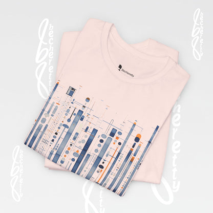 Urban Frequencies T-Shirt - Modern Geometric Graphic Becheretty - Wear the city. Feel the rhythm.