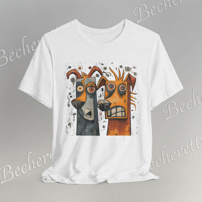 Twin Instincts T-shirt Becheretty - Perfect for art-driven fashion, and anyone who wears instinct as identity.