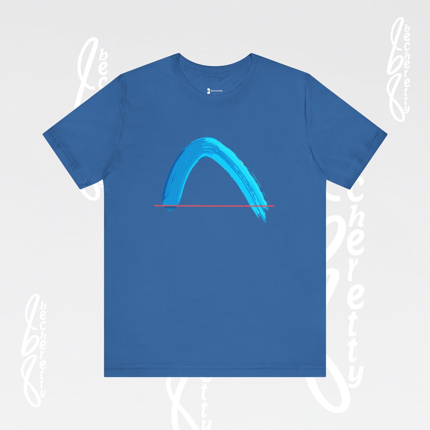 Vibrant Wave Graphic Tee - Unisex Short Sleeve T-Shirt - Art Minimalist Becheretty