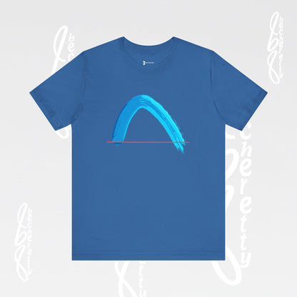 Vibrant Wave Graphic Tee - Unisex Short Sleeve T-Shirt - Art Minimalist Becheretty