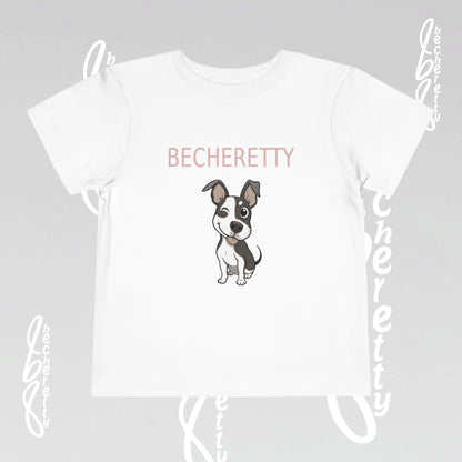 Toddler T-Shirt - Cheerful Winking Frenchie Doggy - Great choice for birthdays, playdates, and everyday wear.