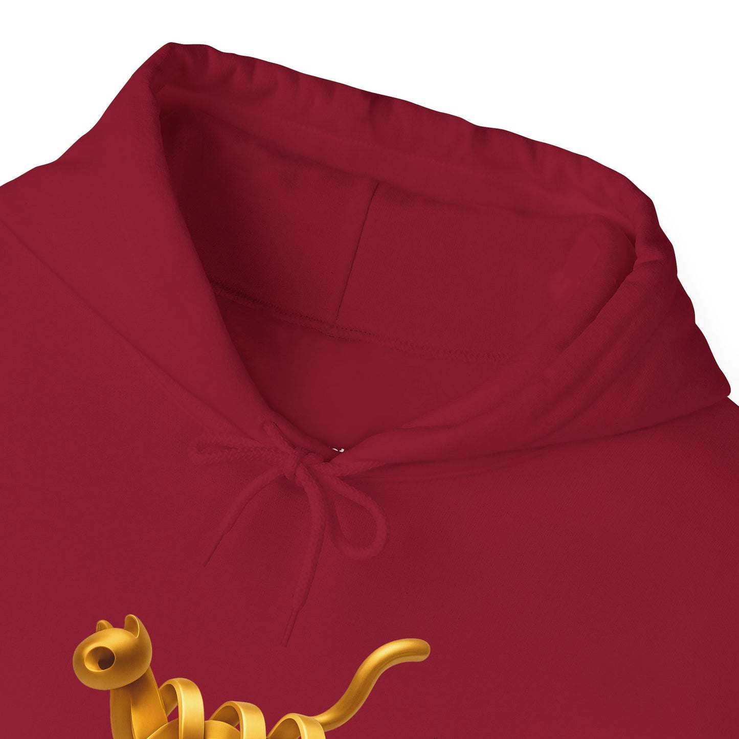 Golden Cat. Minimalist Graphic Hoodie Becheretty - Modern, and Effortlessly Etylish - Perfect for everyday wear with an artistic edge.