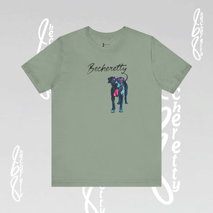 Dog Lovers T-Shirt Unisex - Art Graphic Becheretty - Unique Pet Apparel - Casual Wear