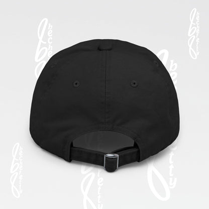 Smiley Watercolor Distressed Cap — Colorful Smile Face Dad Hat - Graphic Minimalist Becheretty