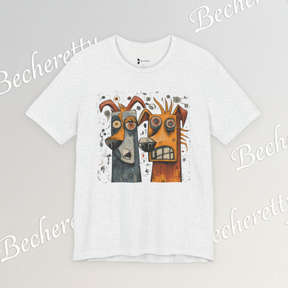 Twin Instincts T-shirt Becheretty - Perfect for art-driven fashion, and anyone who wears instinct as identity.