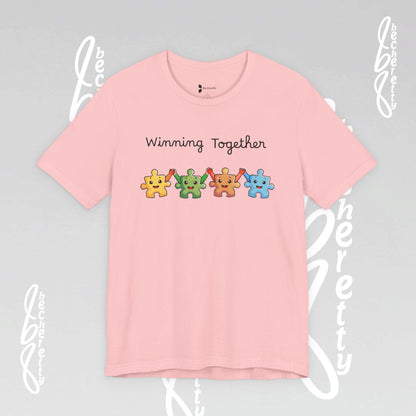 Graphic T-Shirt "Winning Together" Celebrating Neurodiversity & Autism Awareness - Becheretty Design