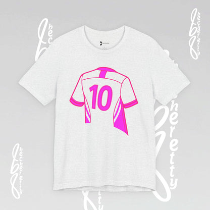 Number 10 Tee - Art Minimalist Graphic Becheretty - Game day - Casual wear - Perfect gift for sports fans.