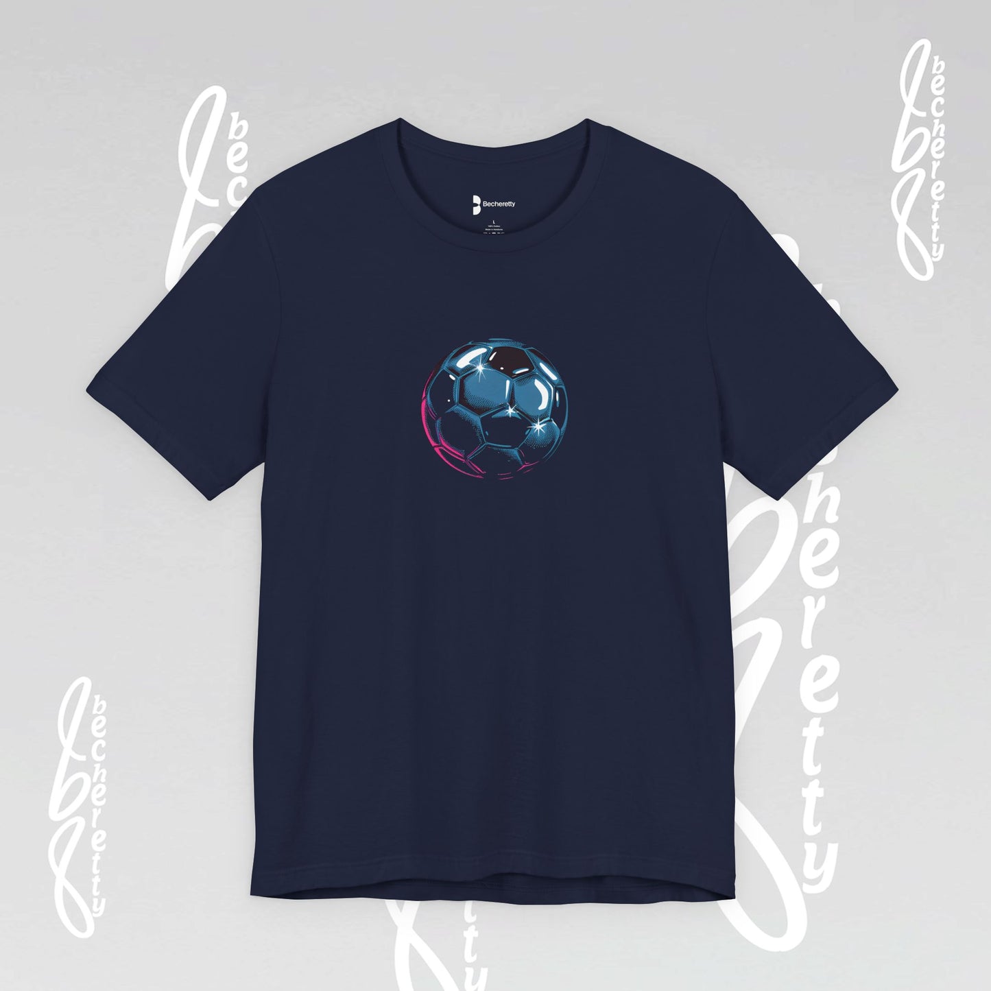 Artistic Soccer Ball T-Shirt - Becheretty Art Graphic - Active Lifestyle / Casual Wear
