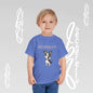 Toddler T-Shirt - Cheerful Winking Frenchie Doggy - Great choice for birthdays, playdates, and everyday wear.