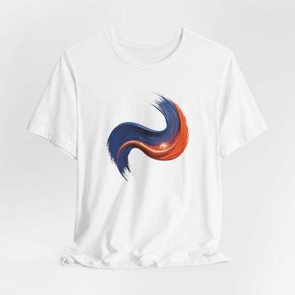 Graphic Abstract Colorful Brushstroke Tee - Art Minimalist Becheretty - Casual Wear - Authentic Apparel