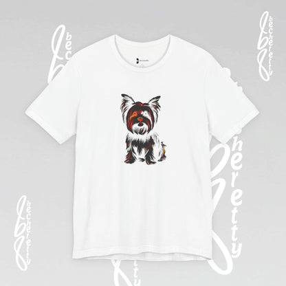 Yorkie T'Shirt - Art Graphic Becheretty - Perfect gift for Pets Lovers - Casual Wear