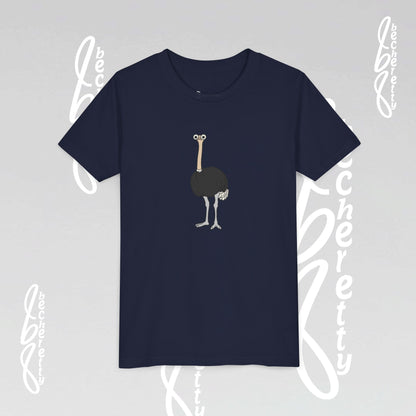 Youth Ostrich Graphic Tee - Becheretty desing for Kids, Cool Summer Top, Gift for Birthdays, Animal Lovers Tee