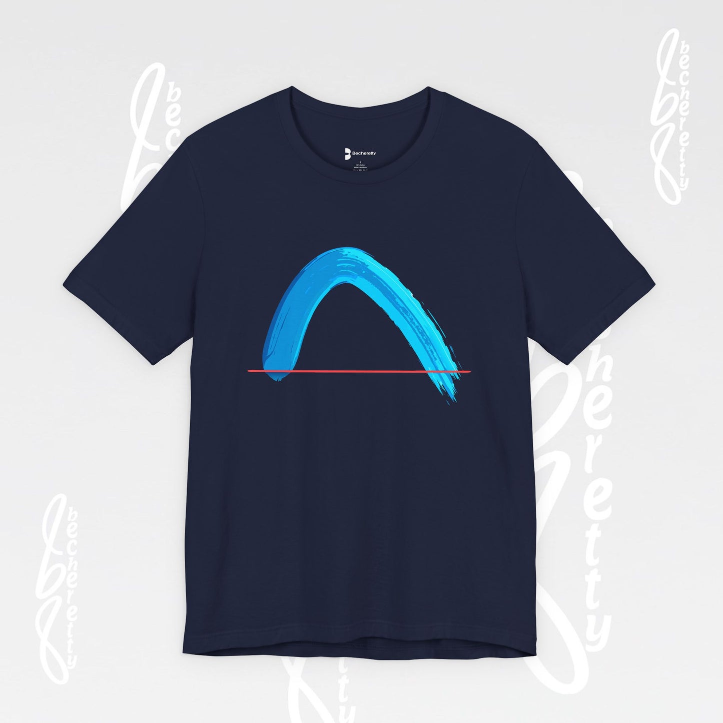 Vibrant Wave Graphic Tee - Unisex Short Sleeve T-Shirt - Art Minimalist Becheretty
