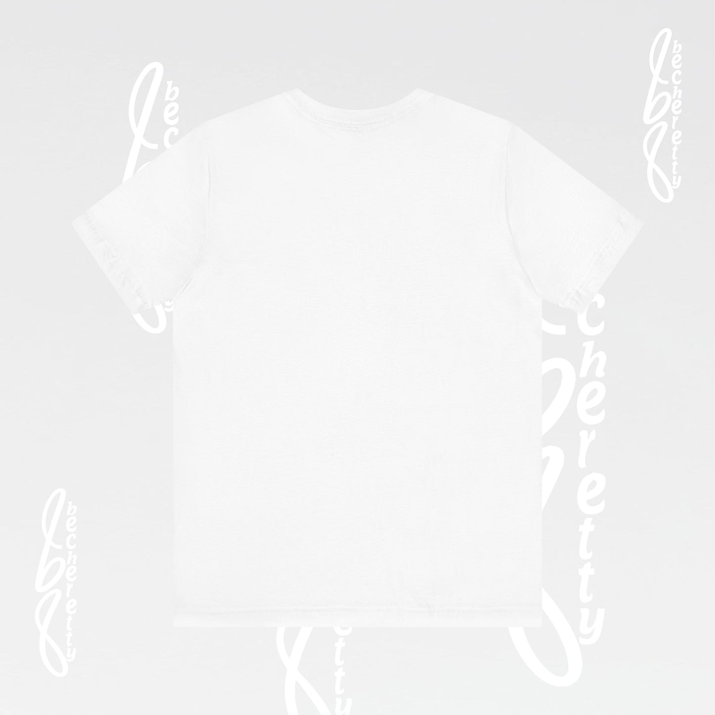 Minimalist Logo Tee Becheretty - Short Sleeve- Casual Style, Unisex - Relaxed Fit Top - Everyday wear