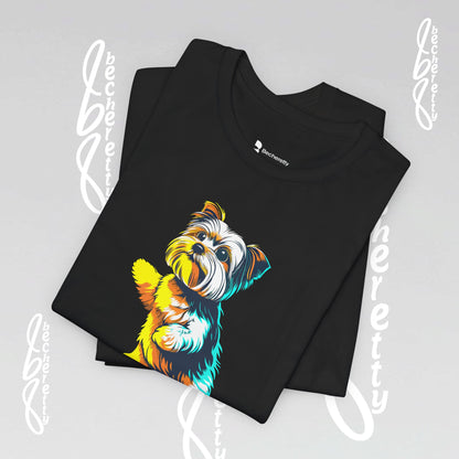 Yorkshire Graphic T-Shirt Becheretty - Artistic Design - Perfect gift for Yorkie Lovers - Casual Wear