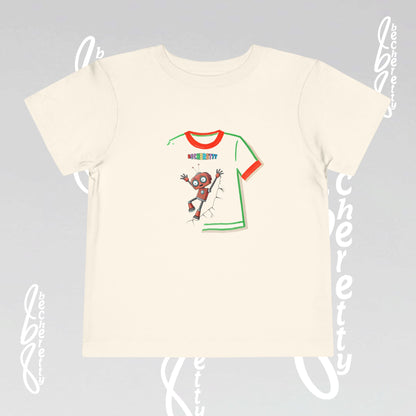Toddler T-Shirt - Funny Robot Character Becheretty - Casual Kids outfit