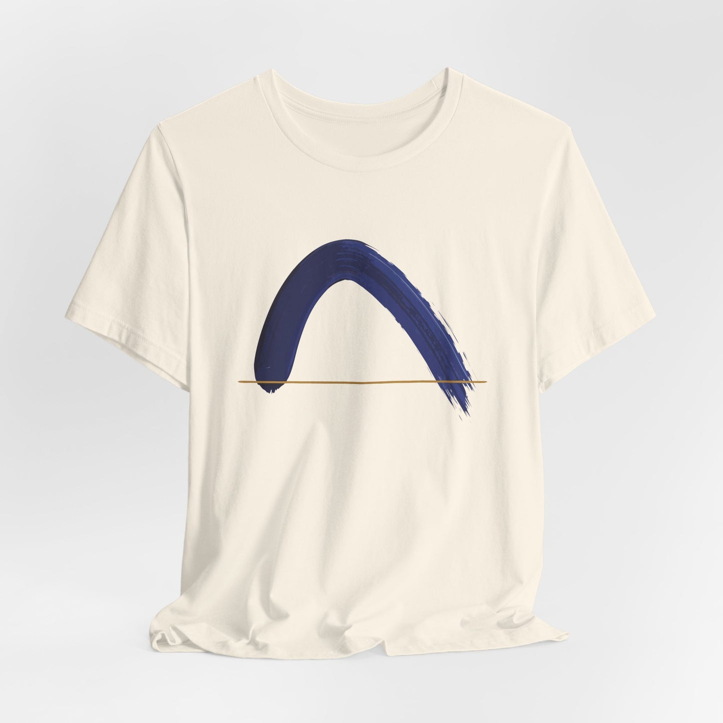 The Horizon Arc | Minimalist Brushstroke Tee - Art Graphic Becheretty - Exclusive series focused on clean, intentional art.